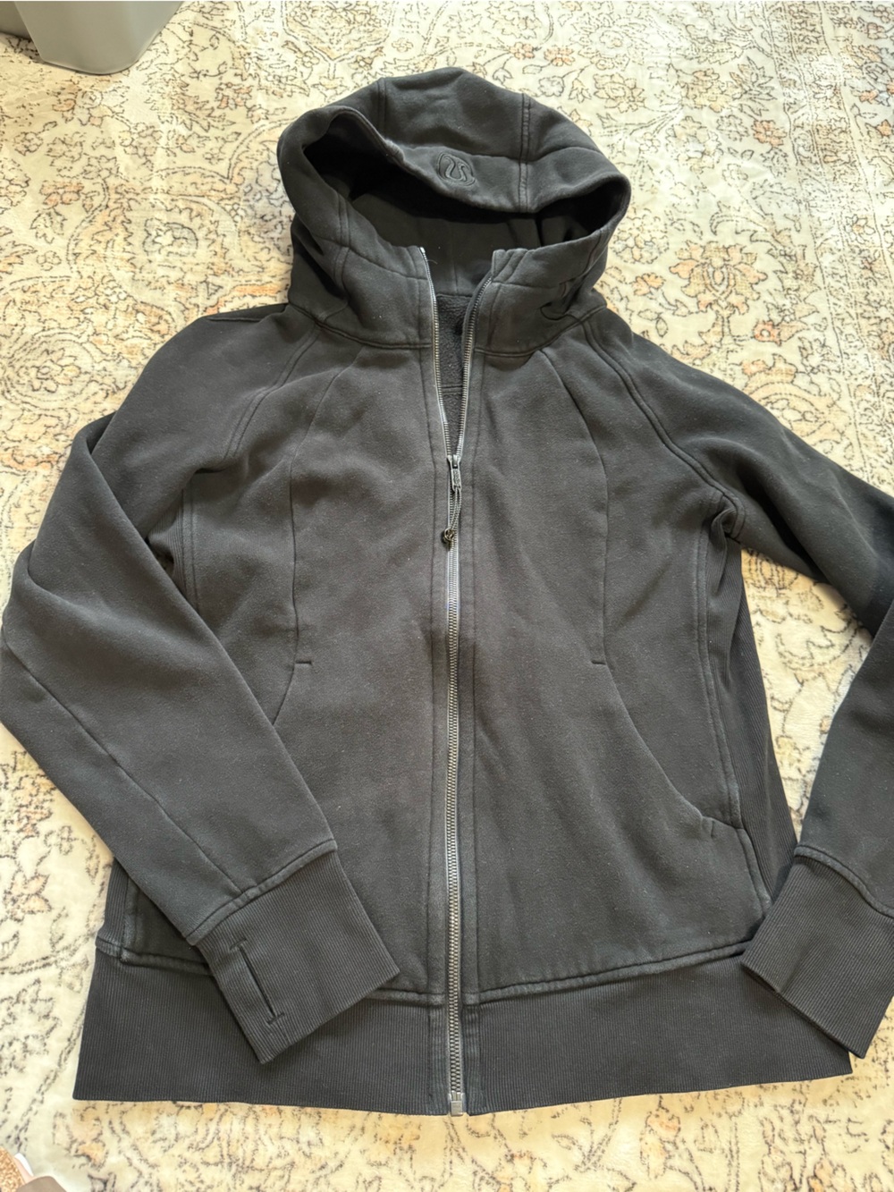 Lululemon scuba full zip hoodie black size 12